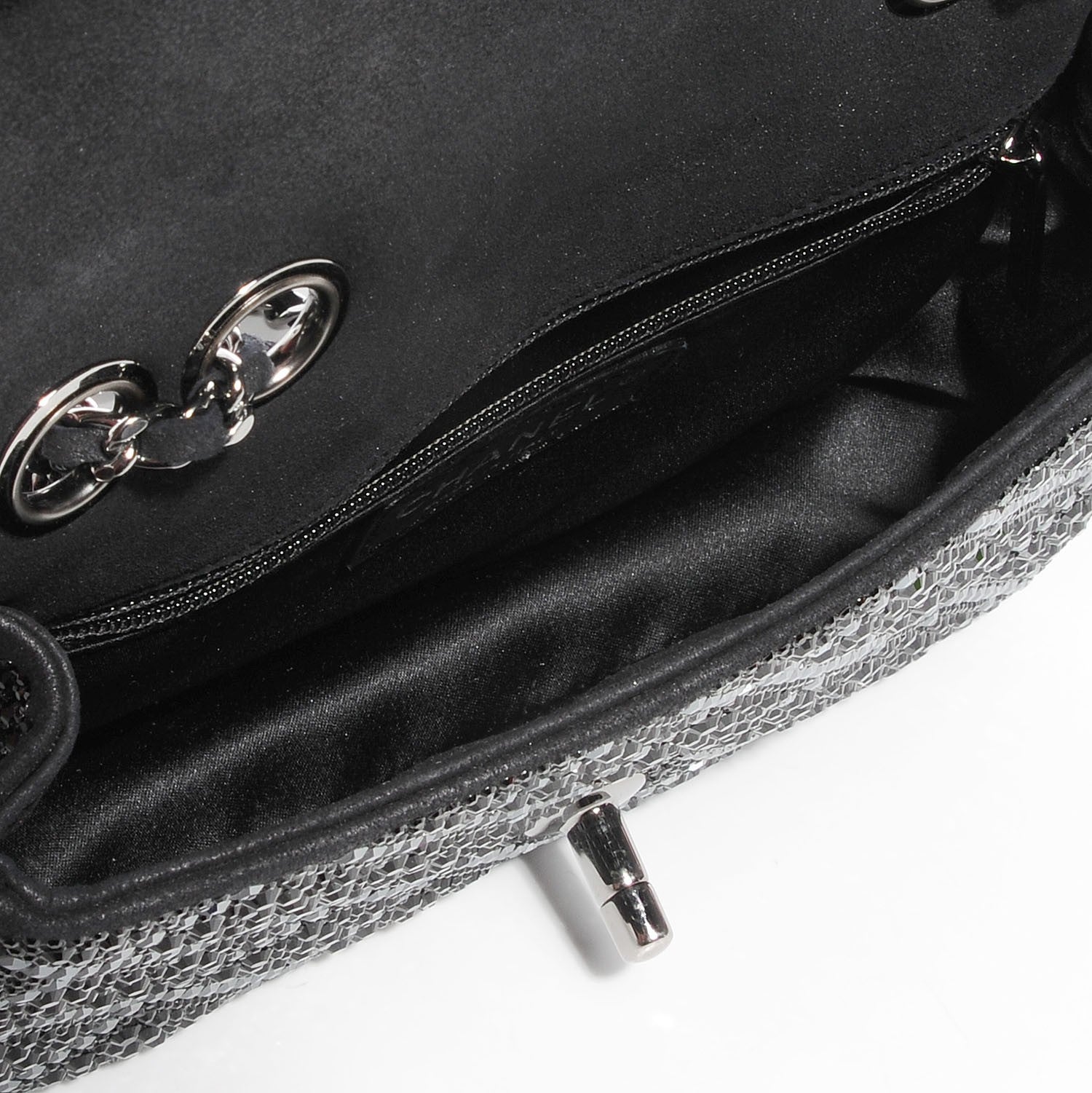 Chanel Strass Small Single Flap Black 4 of 9
