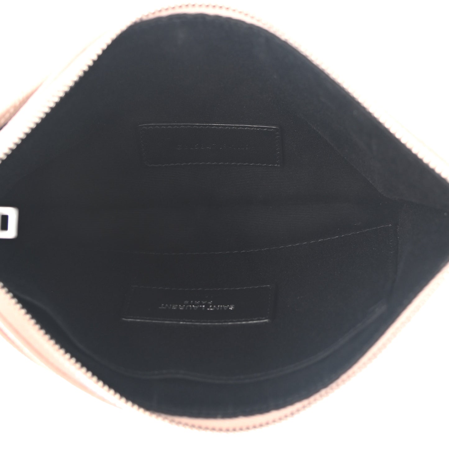 Grain De Poudre Chevron Monogram Large Bill Pouch Pale Pink