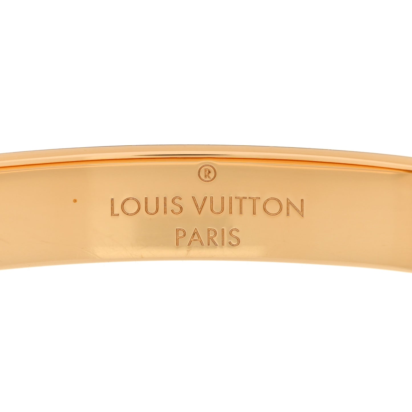 Brass Monogram Nanogram Cuff S Gold
