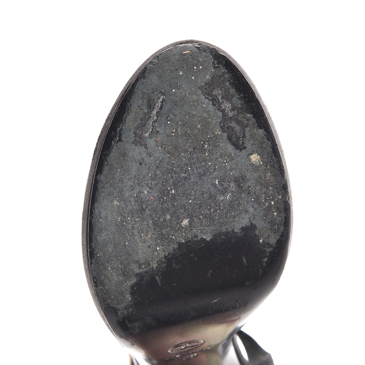 Chanel Satin Platform Open Toe Heels 39 Black 9 of 15