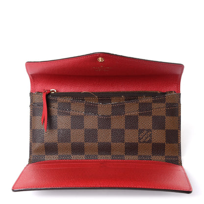 Louis Vuitton Damier Ebene Josephine Wallet Red 5 of 8