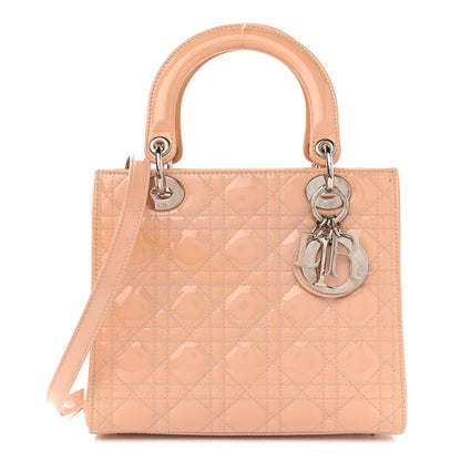 Christian Dior Patent Cannage Medium Lady Dior Light Pink 1 of 11