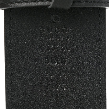 Gucci Moon Calfskin Pearl Double G 40mm Belt 90 36 Black Cream 3 of 3
