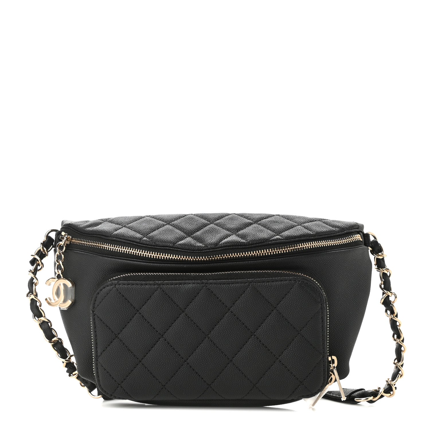 Chanel Caviar Quilted Business Affinity Waist Belt Bag Black 1 of 12