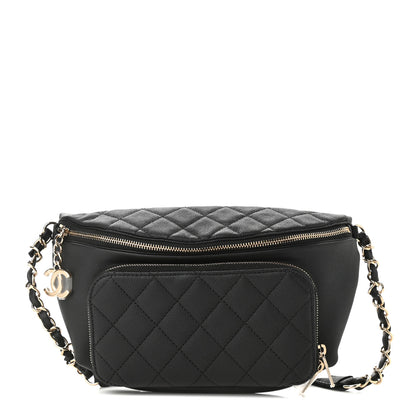 Chanel Caviar Quilted Business Affinity Waist Belt Bag Black 1 of 12
