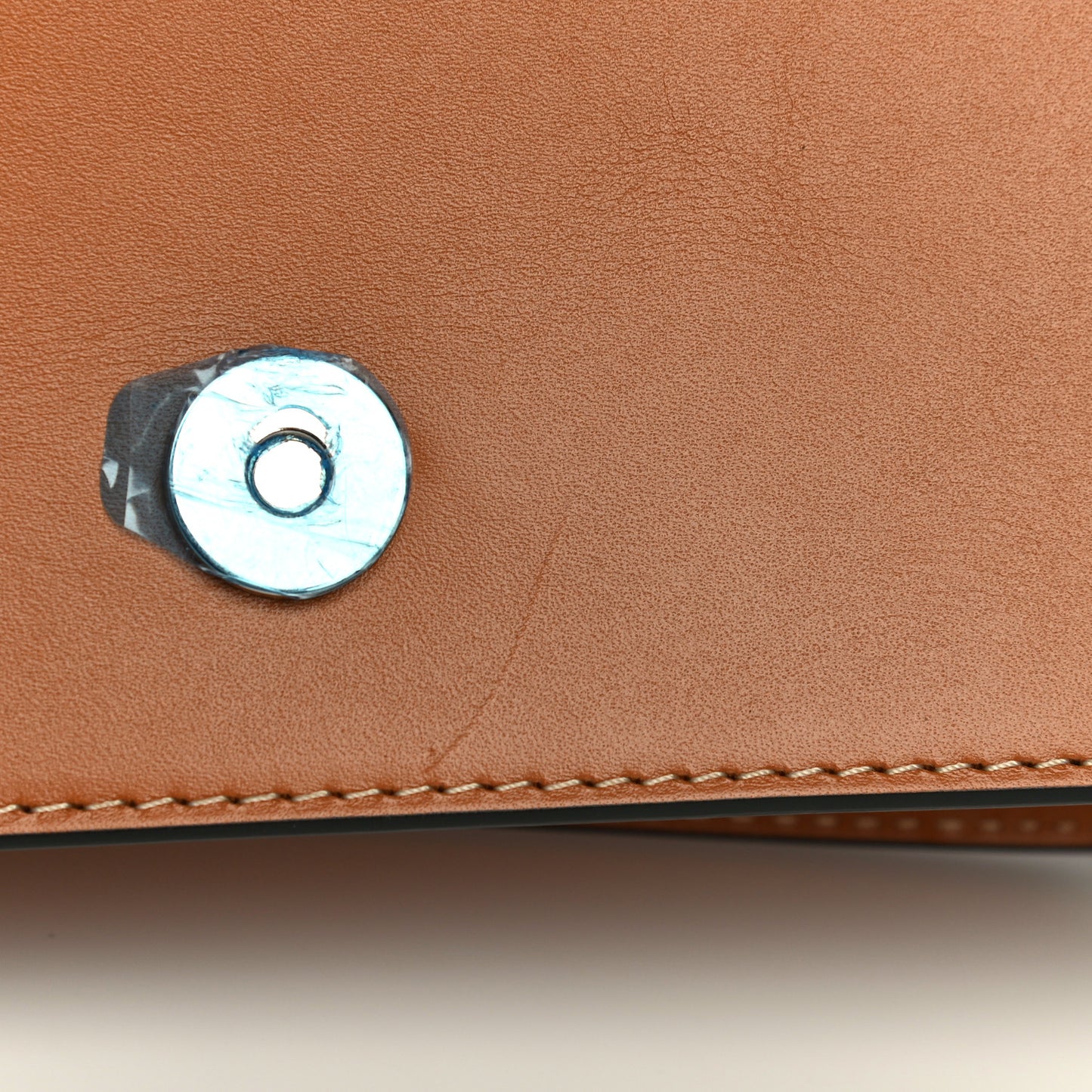 Calfskin Sculptural Knuckle Crossbody Tan Brow