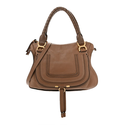 Chloe Calfskin Medium Marcie Satchel Light Tan 1 of 11