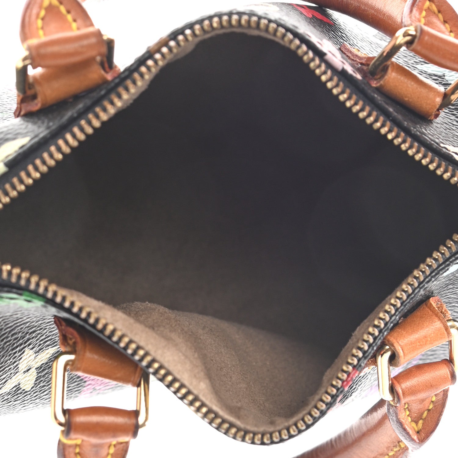 Louis Vuitton Monogram Multicolor Mini Sac HL Speedy Black 5 of 8