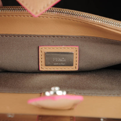 Fendi Vitello Elite Light Bulb Charm Petite 2Jours Tote Cuoio 6 of 8