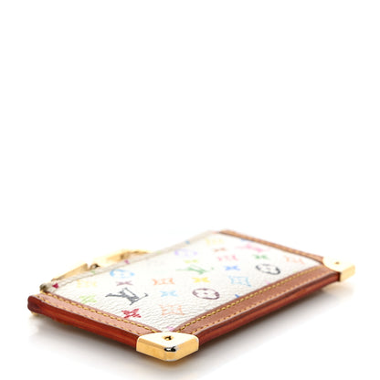 Louis Vuitton Monogram Multicolor Key Pouch White 4 of 7