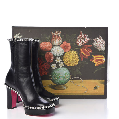Gucci Malaga Kid Olympia Crystal Embellished Boots 35 Black 10 of 10