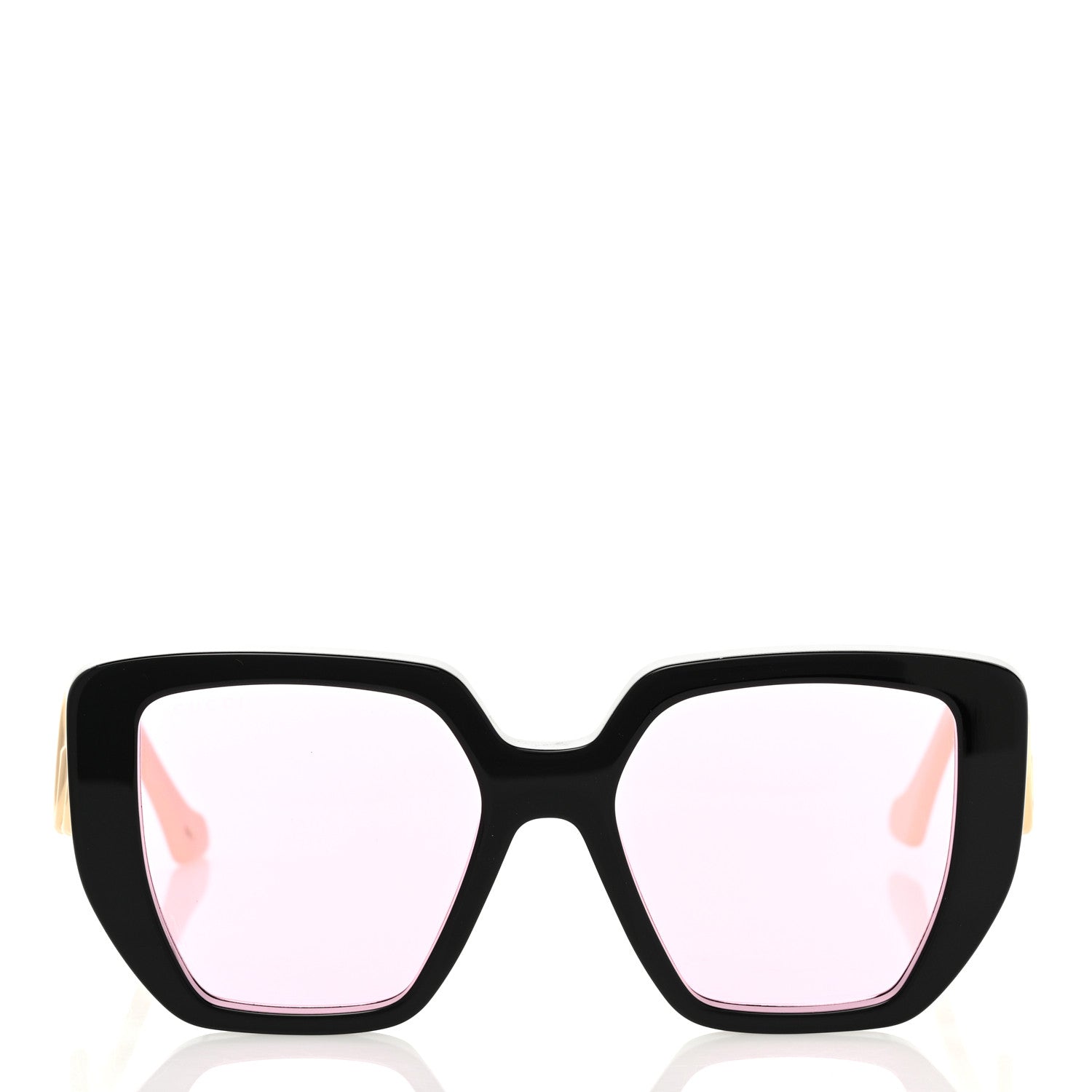Gucci Acetate Square Frame Sunglasses GG0956S Black White 2 of 7