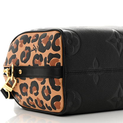 Louis Vuitton Empreinte Monogram Giant Wild At Heart Speedy Bandouliere 25 Black 8 of 10