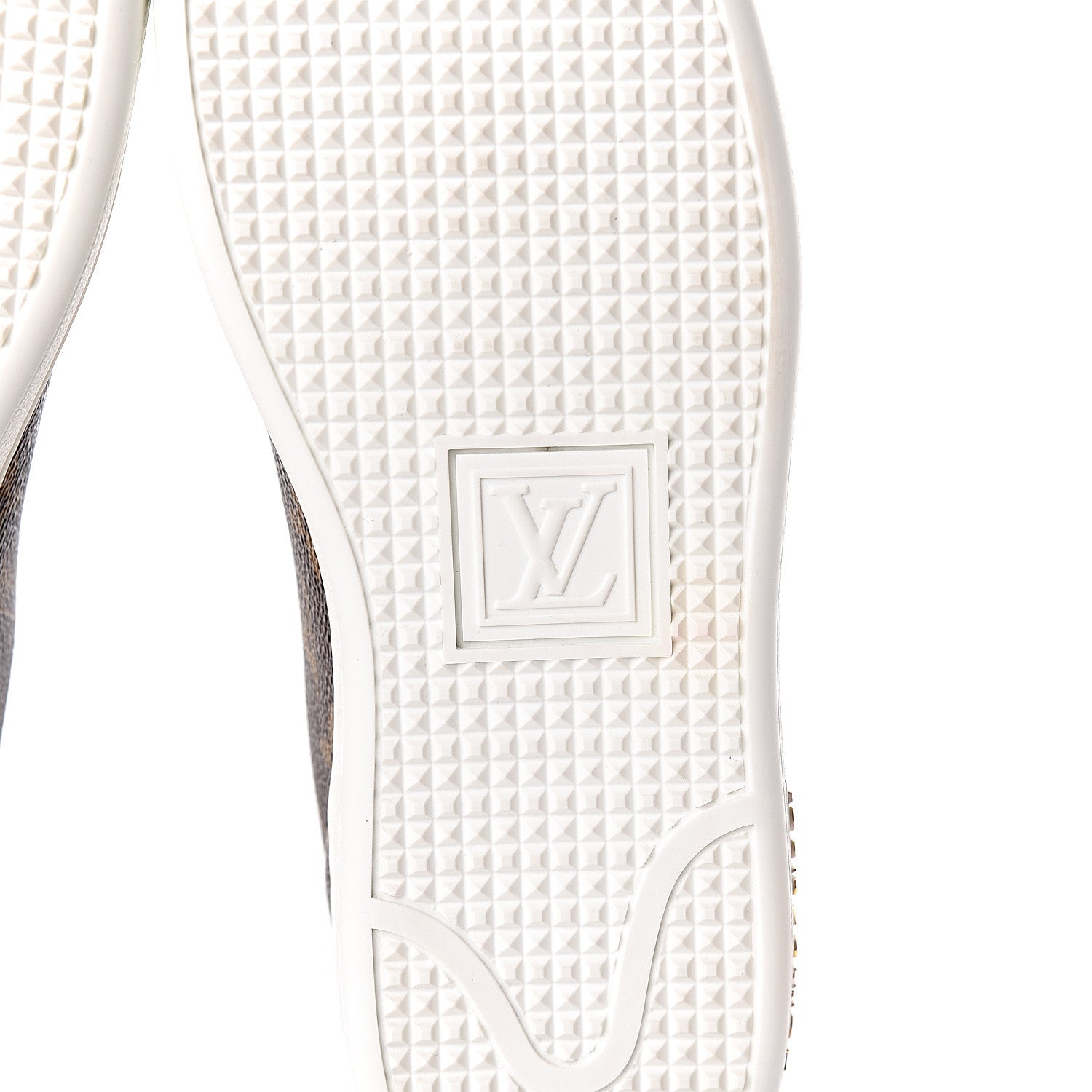 Louis Vuitton Calfskin Monogram LV Black Heart Sneakers 37.5 Cacao 8 of 9