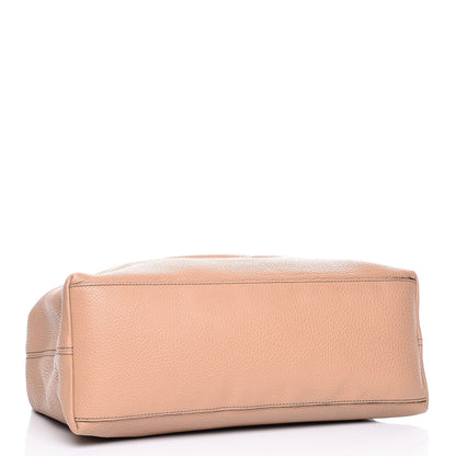 Gucci Pebbled Calfskin Medium Soho Chain Shoulder Bag Rose Beige 5 of 14