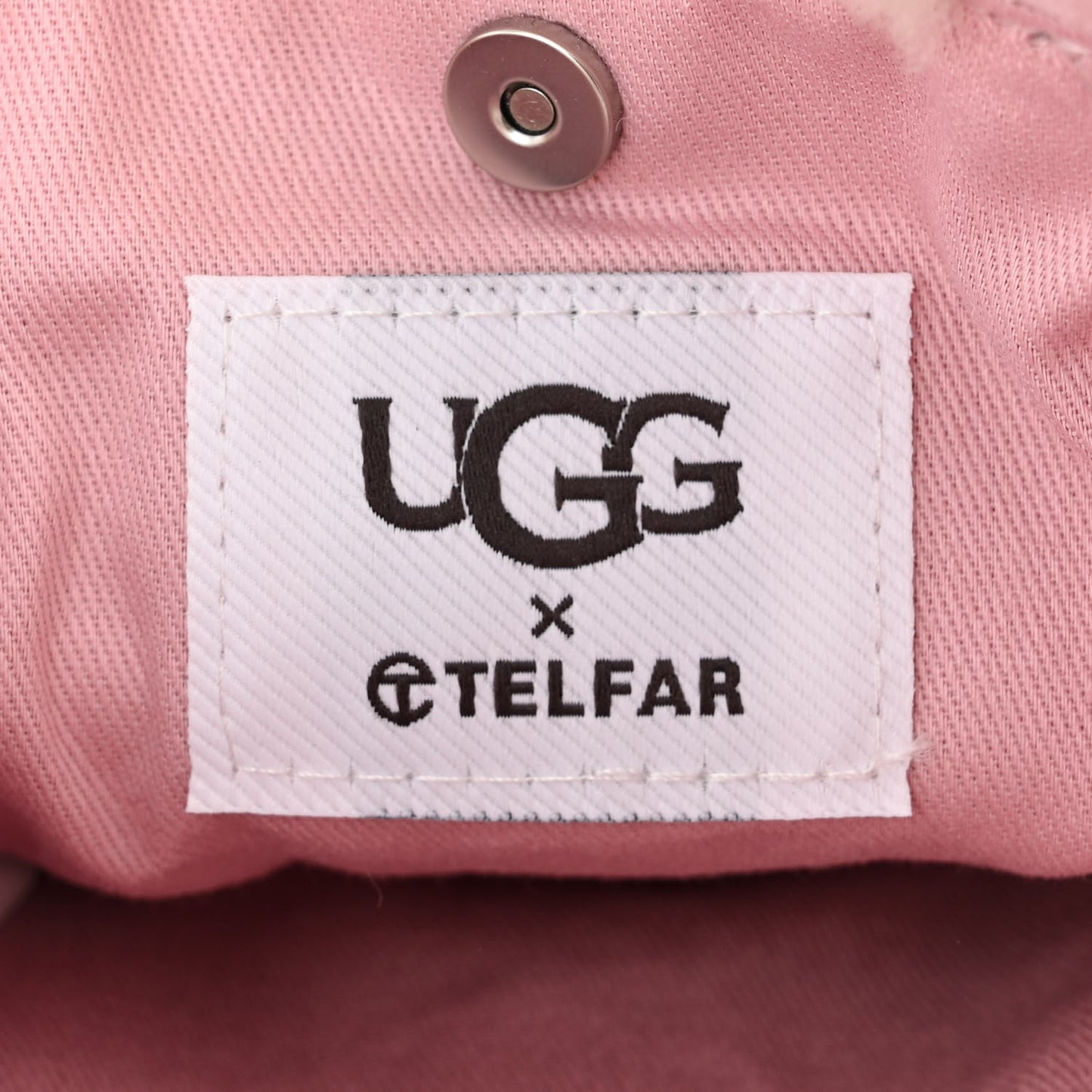 X UGG Suede Shearling Small Shopping Bag Pink