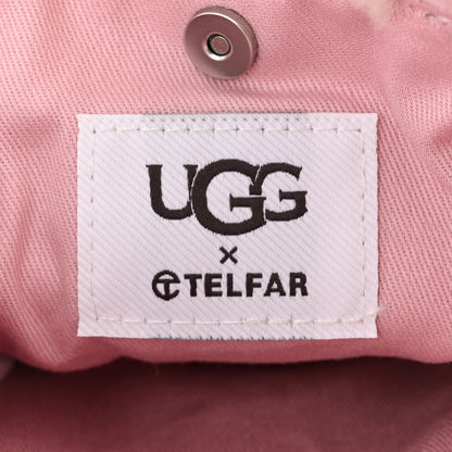 Telfar X UGG Suede Shearling Small Shopping Bag Pink 6 of 11