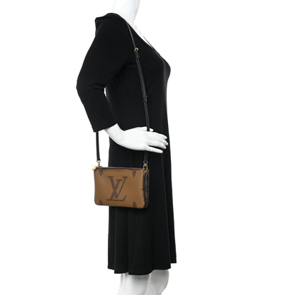 Louis Vuitton Reverse Monogram Giant Double Zip Pochette 2 of 11