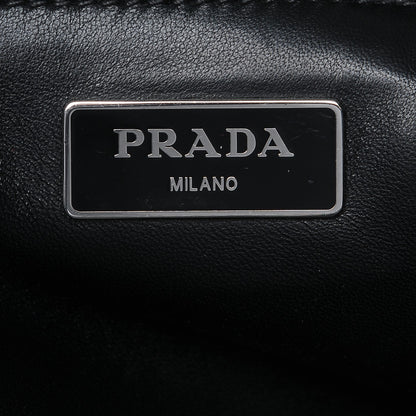 Prada Suede Scamosciato Twin Pocket Tote Blue 7 of 8