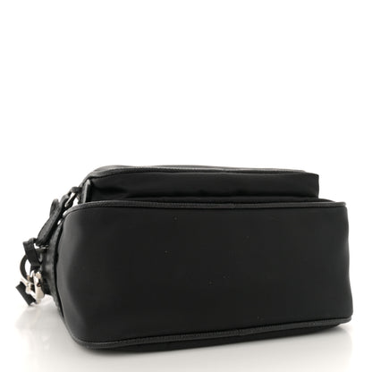 Prada Tessuto Saffiano Brique Crossbody Messenger Bag Black 4 of 9