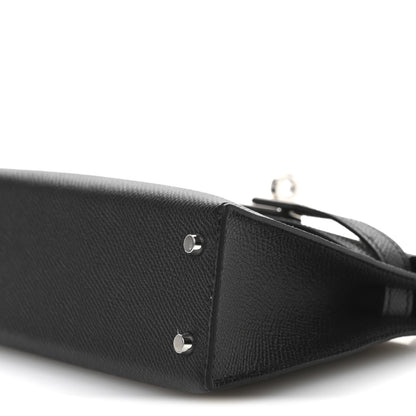 Hermes Epsom Mini Kelly Sellier 20 Black 9 of 10