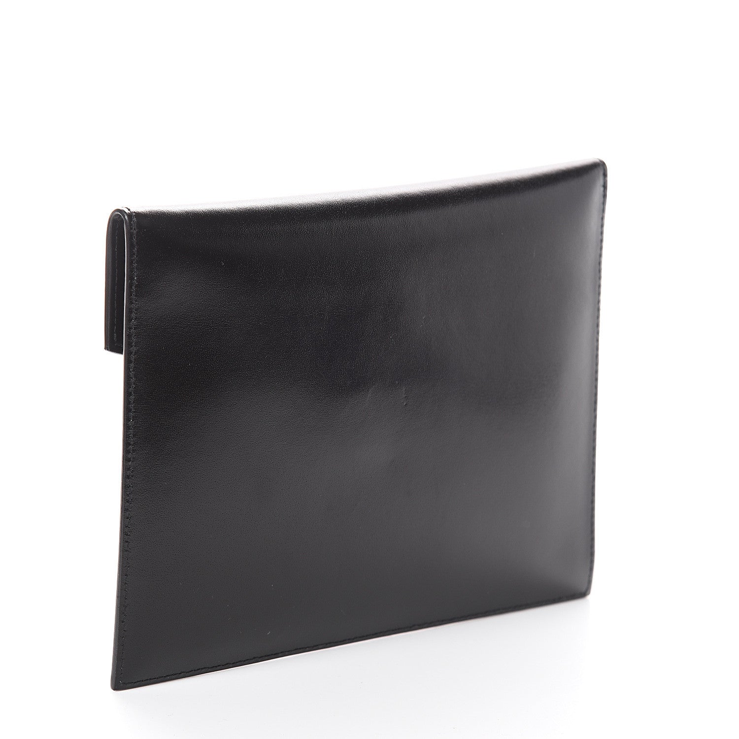Saint Laurent Smooth Shiny Calfskin Monogram Uptown Baby Pouch Black 2 of 5