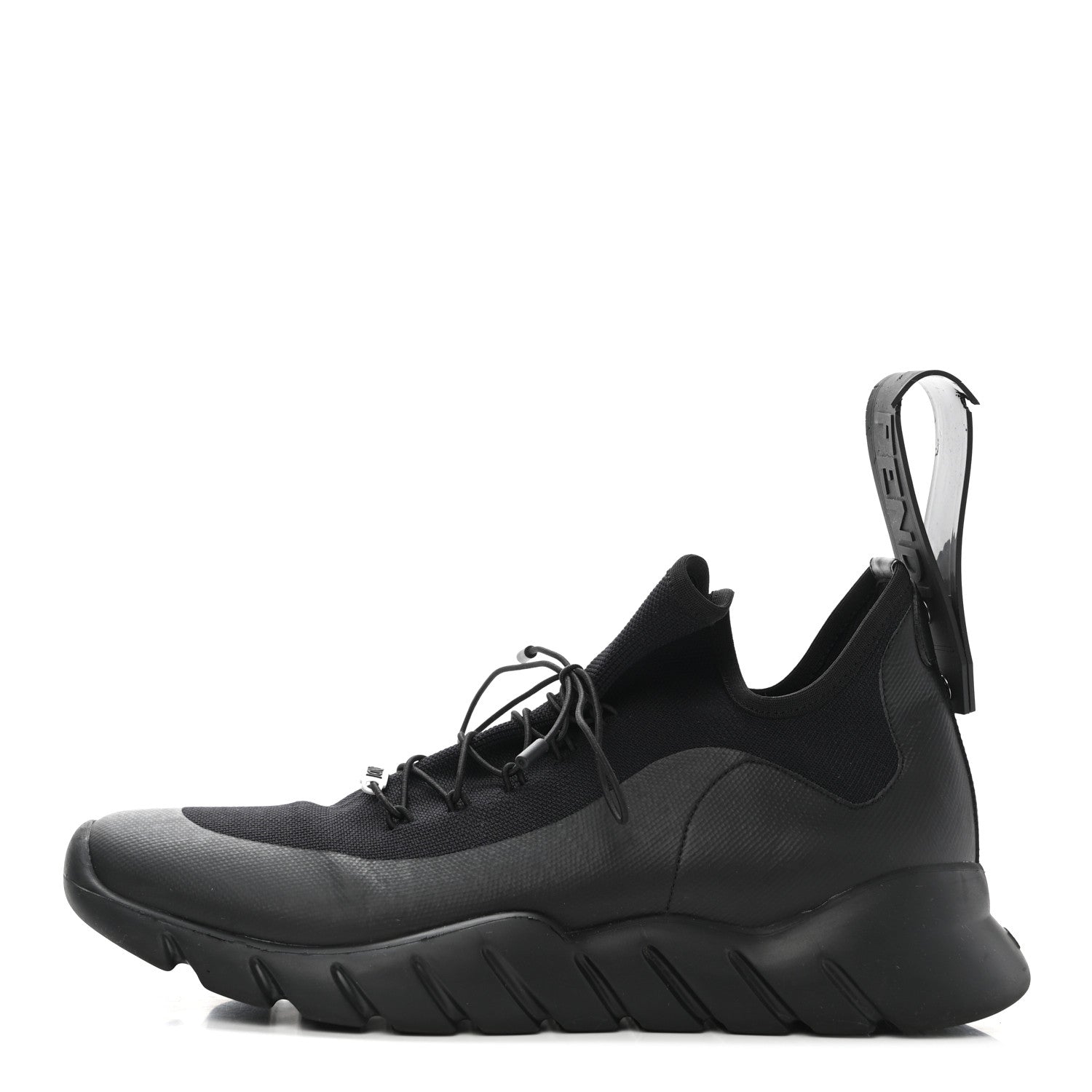 Fendi Coated Mesh Vocab High Top Sneakers 8 Black 1 of 10