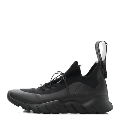 Fendi Coated Mesh Vocab High Top Sneakers 8 Black 1 of 10