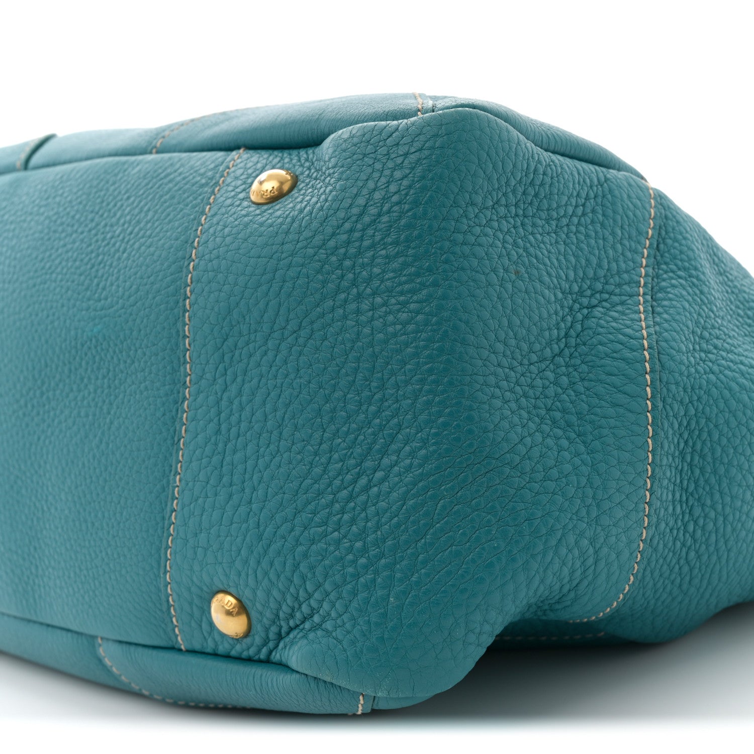 Prada Vitello Daino Tote Turchese 10 of 14