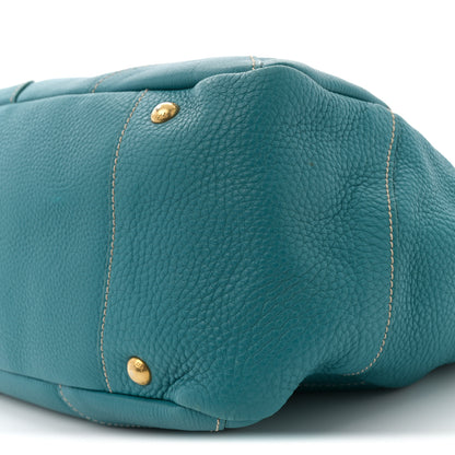 Prada Vitello Daino Tote Turchese 10 of 14