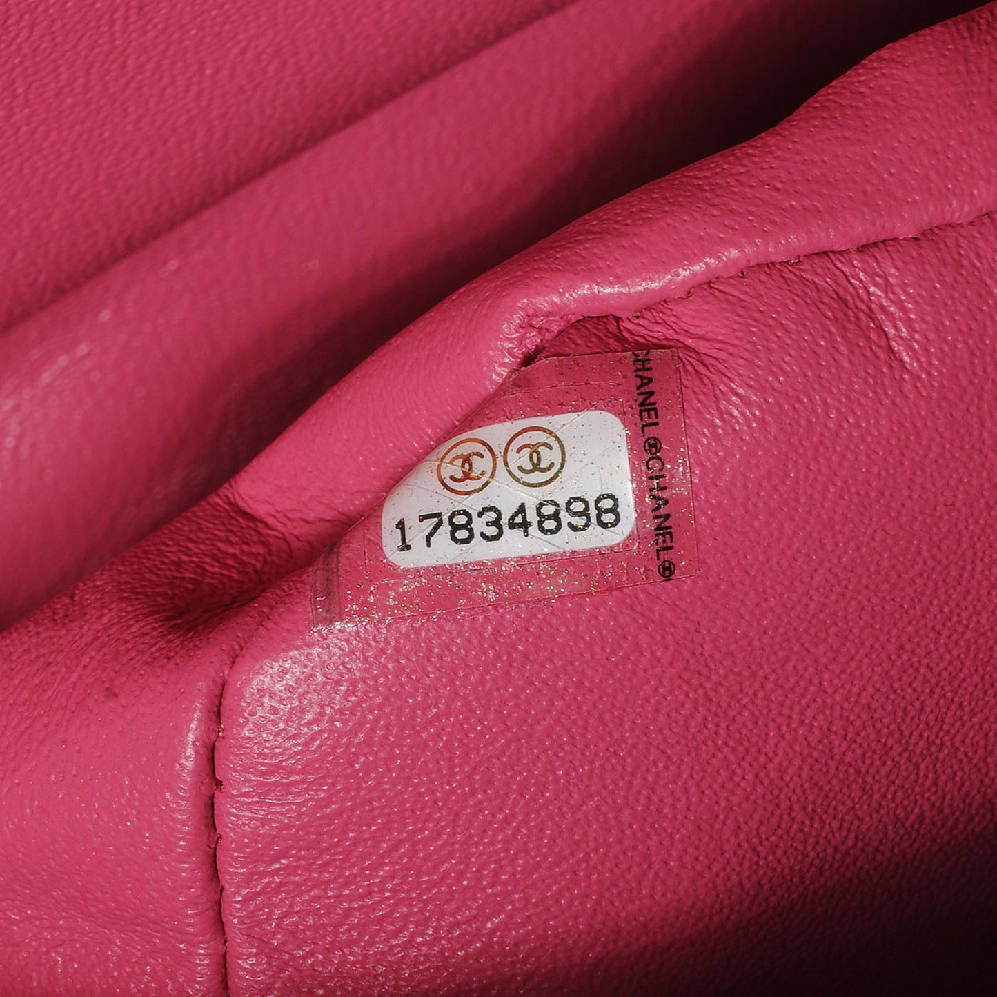 Lambskin Quilted Jumbo Double Flap Pink