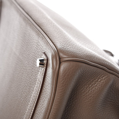 Hermes Taurillon Clemence Birkin 35 Etoupe 33 of 36
