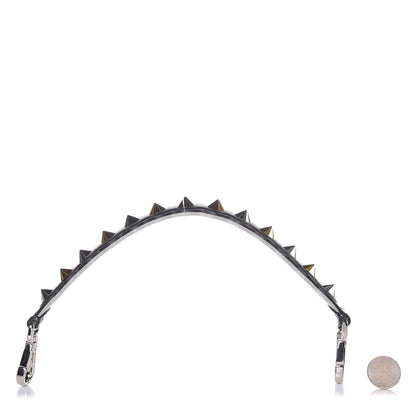 Fendi Calfskin Studded Mini Strap You Black Gold Silver 2 of 6
