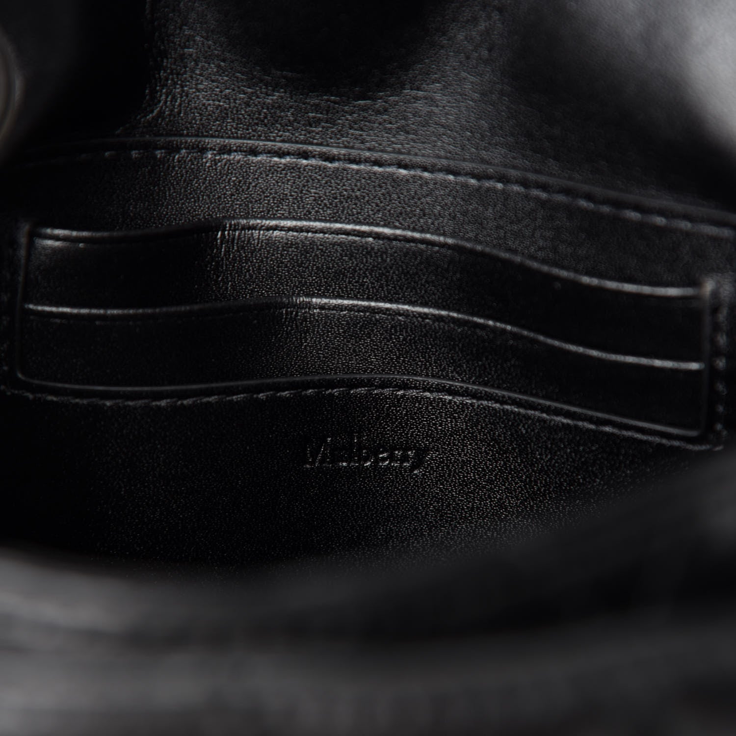 Mulberry Shiny Calfskin Quilted Mini Darley Shoulder Bag Black 9 of 11