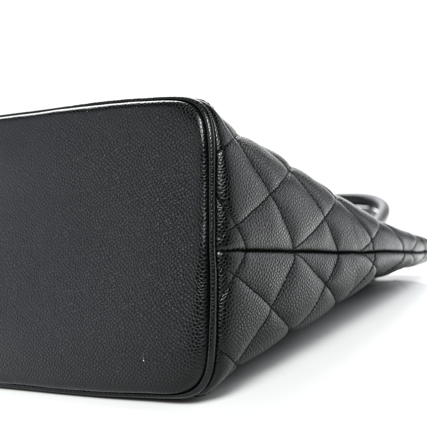 Caviar Quilted Medallion Tote Black