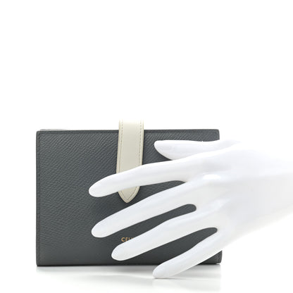 Celine Grained Calfskin Medium Multifunction Strap Wallet Grey 2 of 6