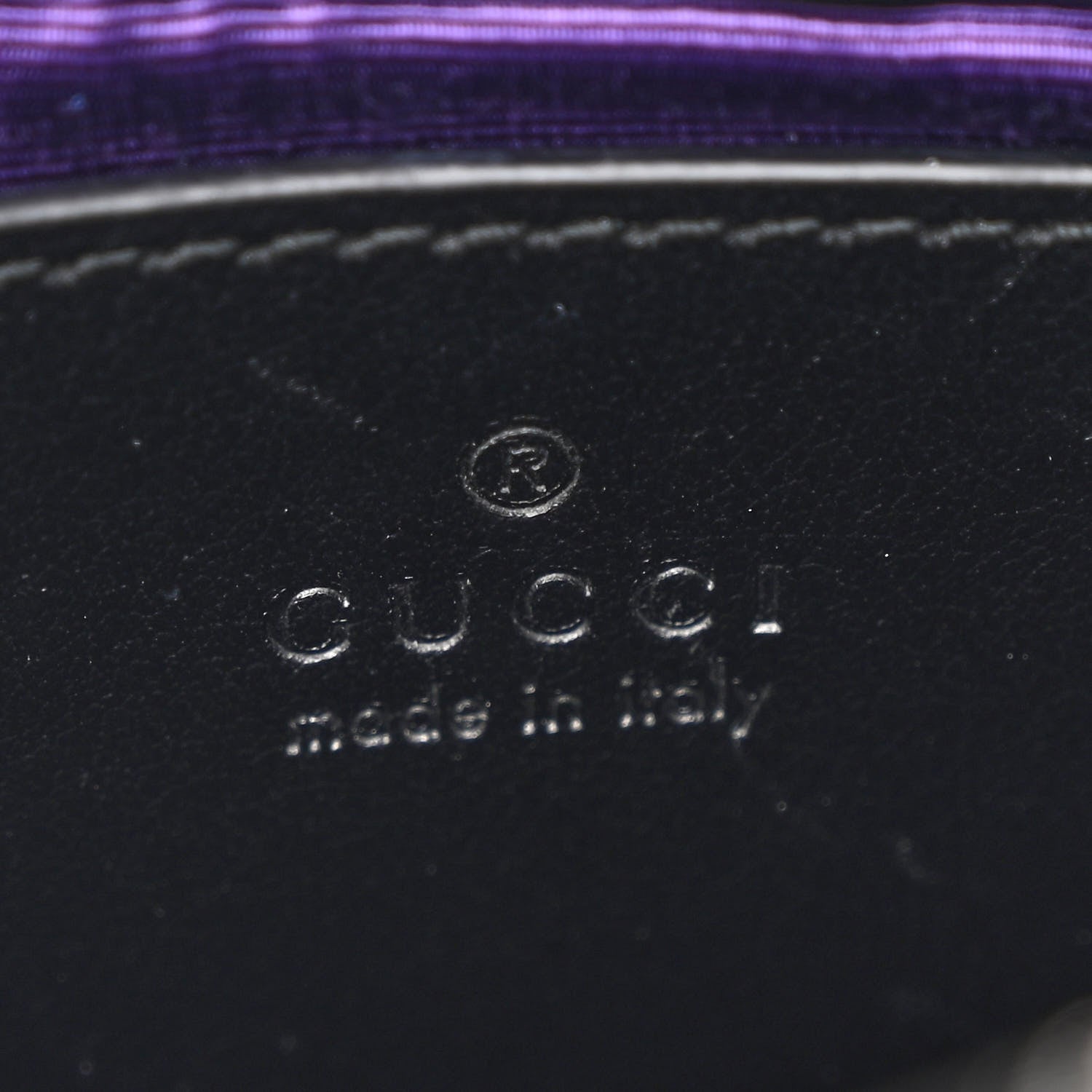Gucci Nylon Calfskin Enamel GG Matelasse Chain Handbag Black 6 of 10