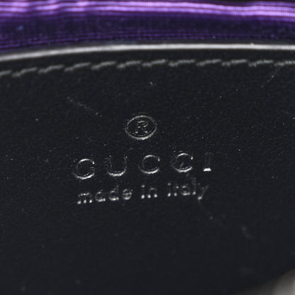 Gucci Nylon Calfskin Enamel GG Matelasse Chain Handbag Black 6 of 10