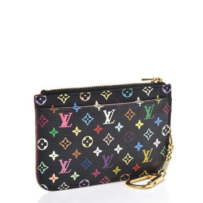 Louis Vuitton Monogram Multicolor Key Pouch Black Grenade 3 of 7