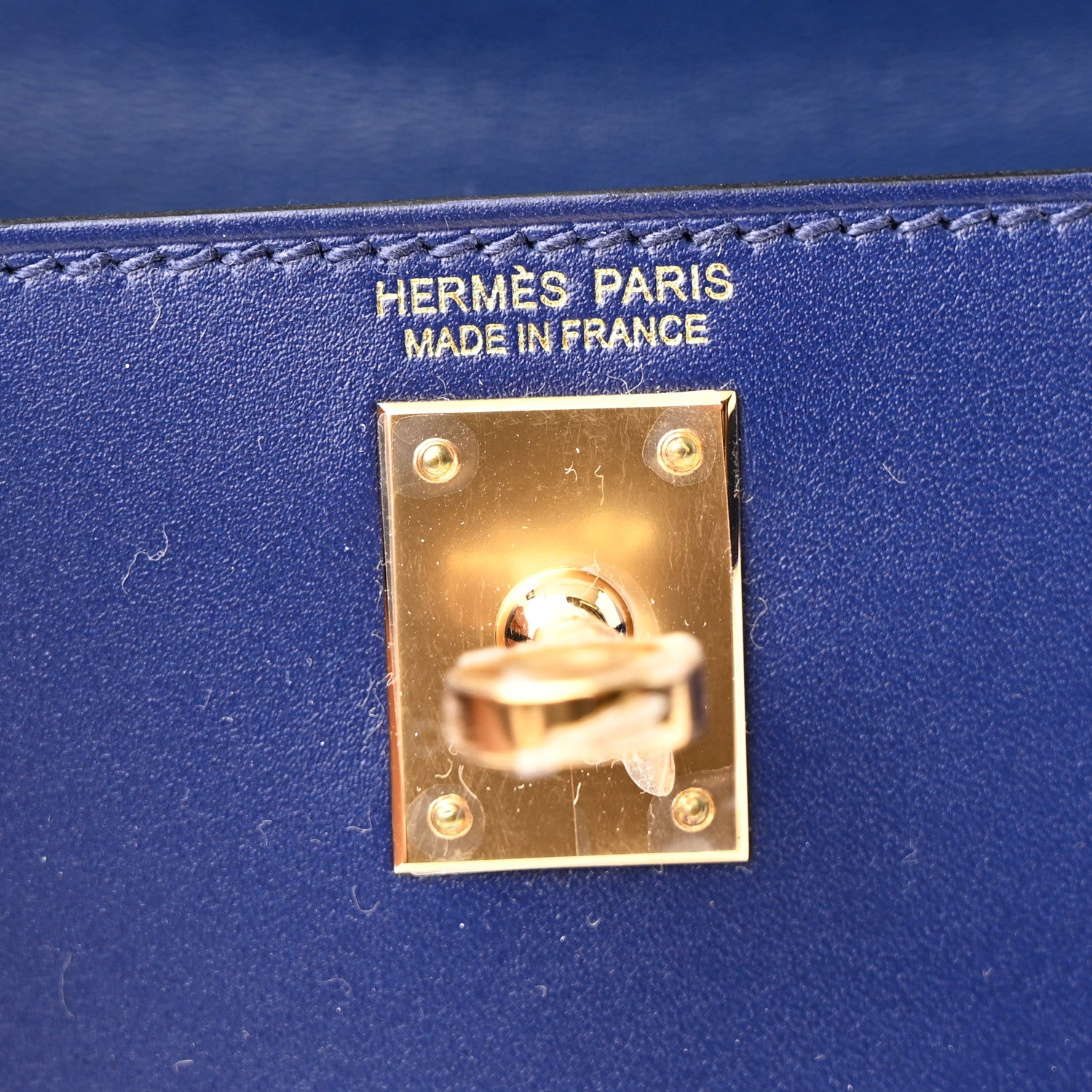 Hermes Tadelakt Mini Kelly Sellier 20 Bleu Saphir 6 of 11