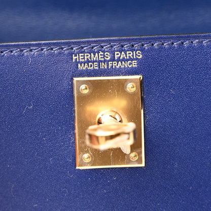 Hermes Tadelakt Mini Kelly Sellier 20 Bleu Saphir 6 of 11