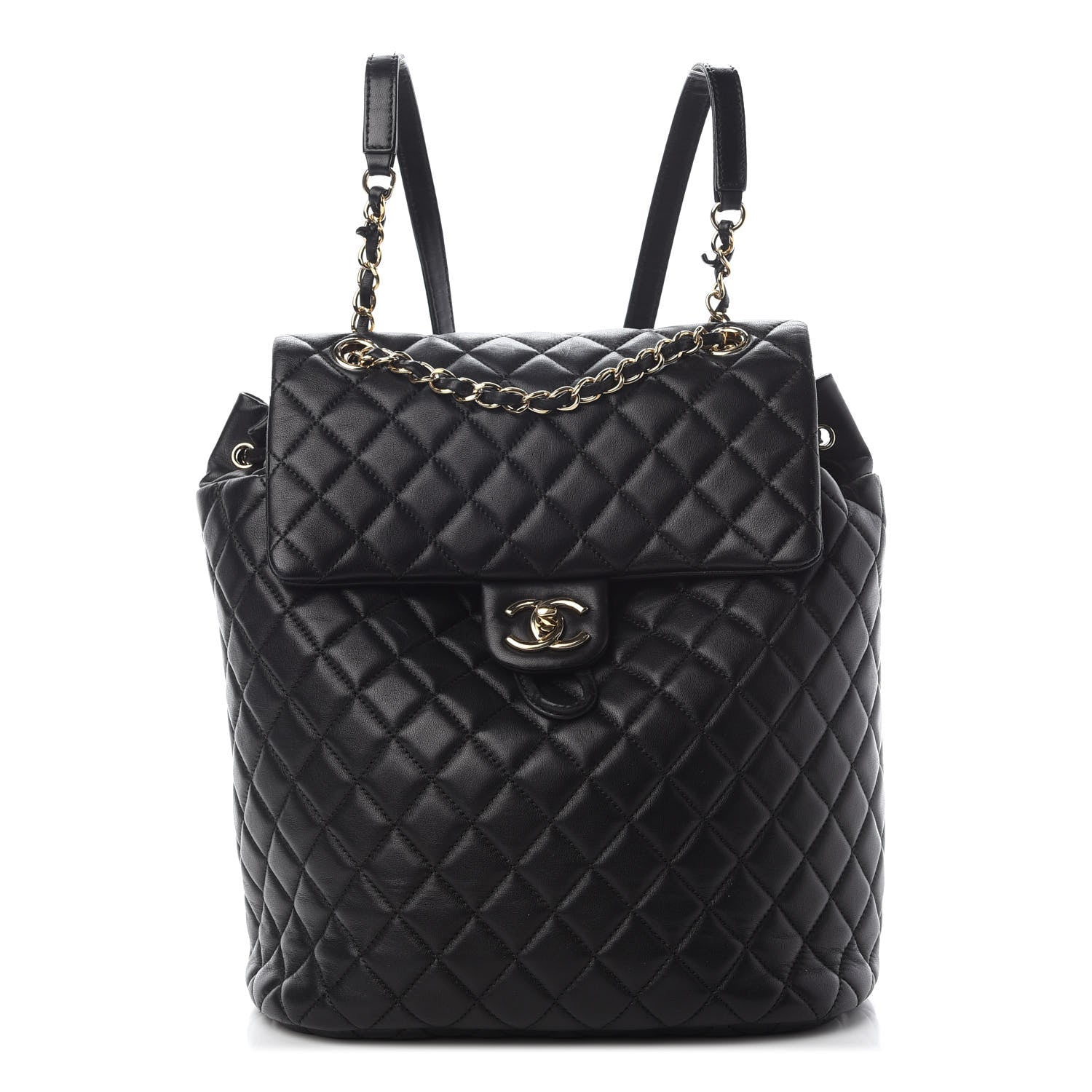Chanel Lambskin Quilted Large Urban Spirit Backpack Black 1 of 14