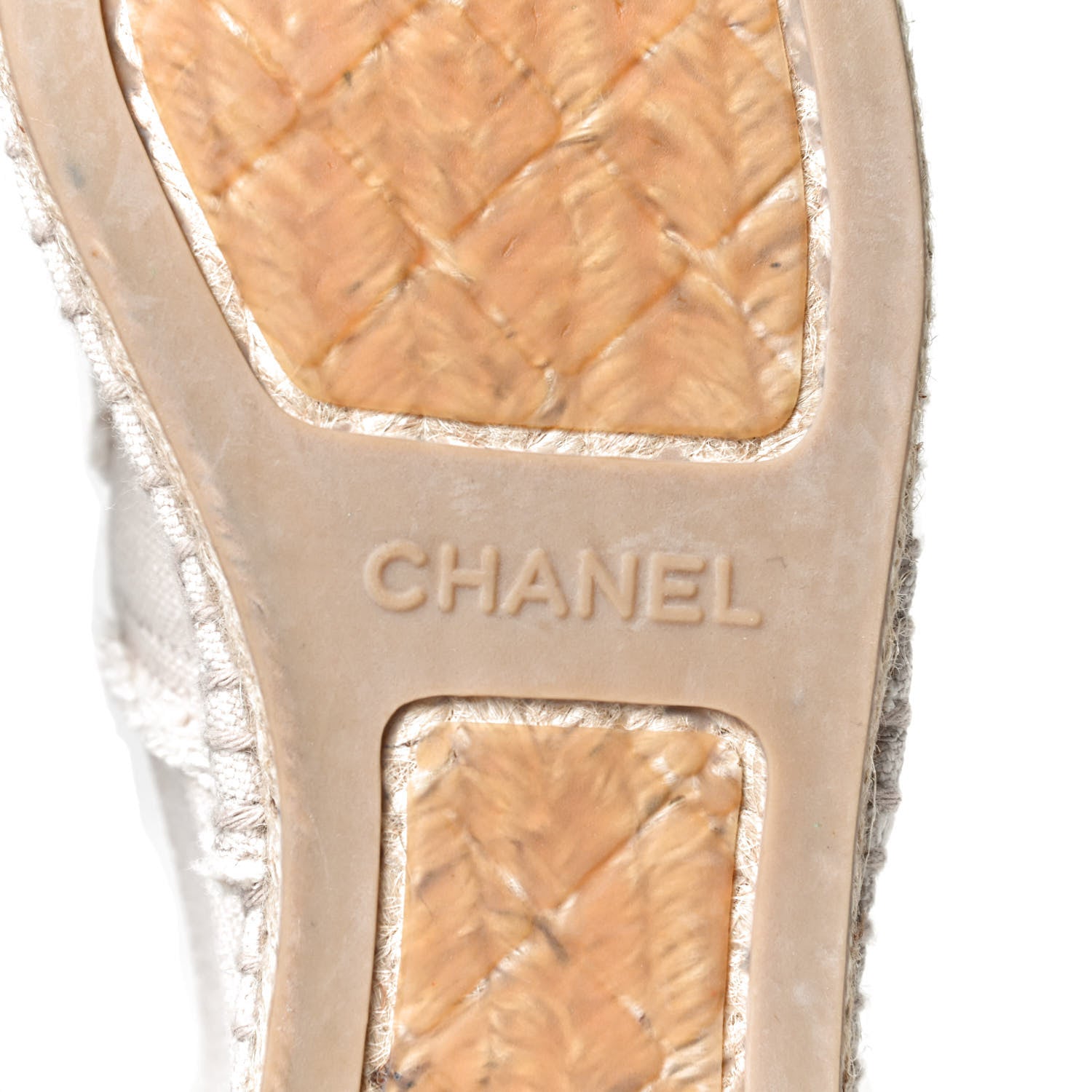 Chanel Canvas CC Espadrilles 39 Beige Clair Black 8 of 11