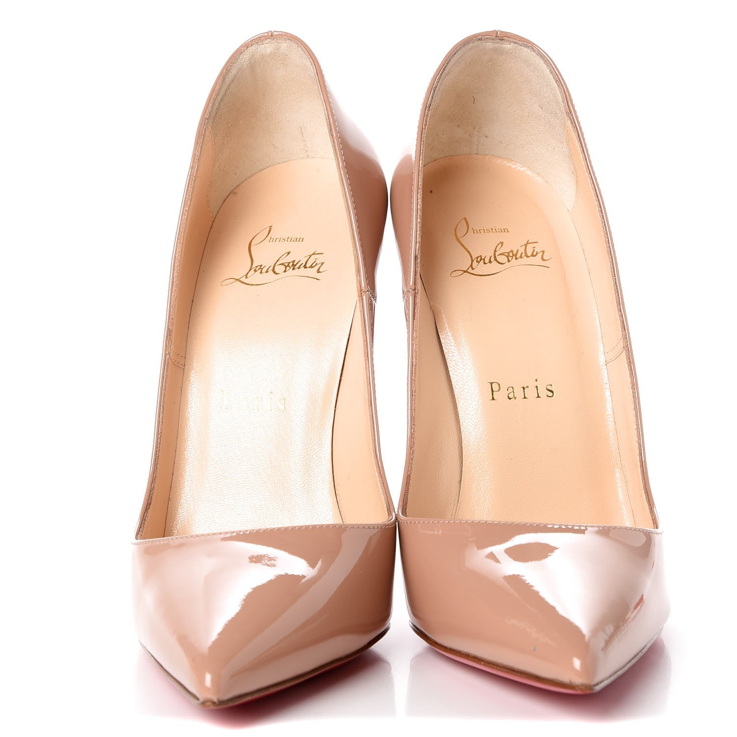 Christian Louboutin Patent So Kate 120 Pumps 36.5 Nude 2 of 8