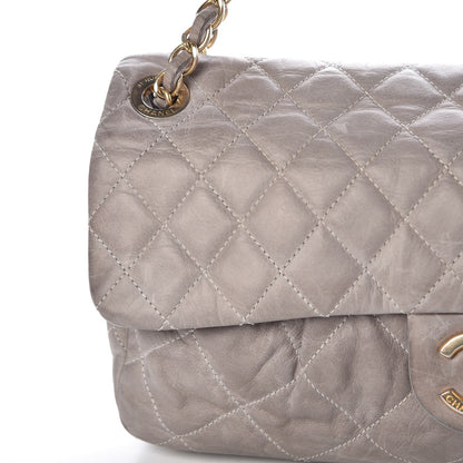 Chanel Iridescent Calfskin Large Chic Quilt Flap Grey 10 of 16