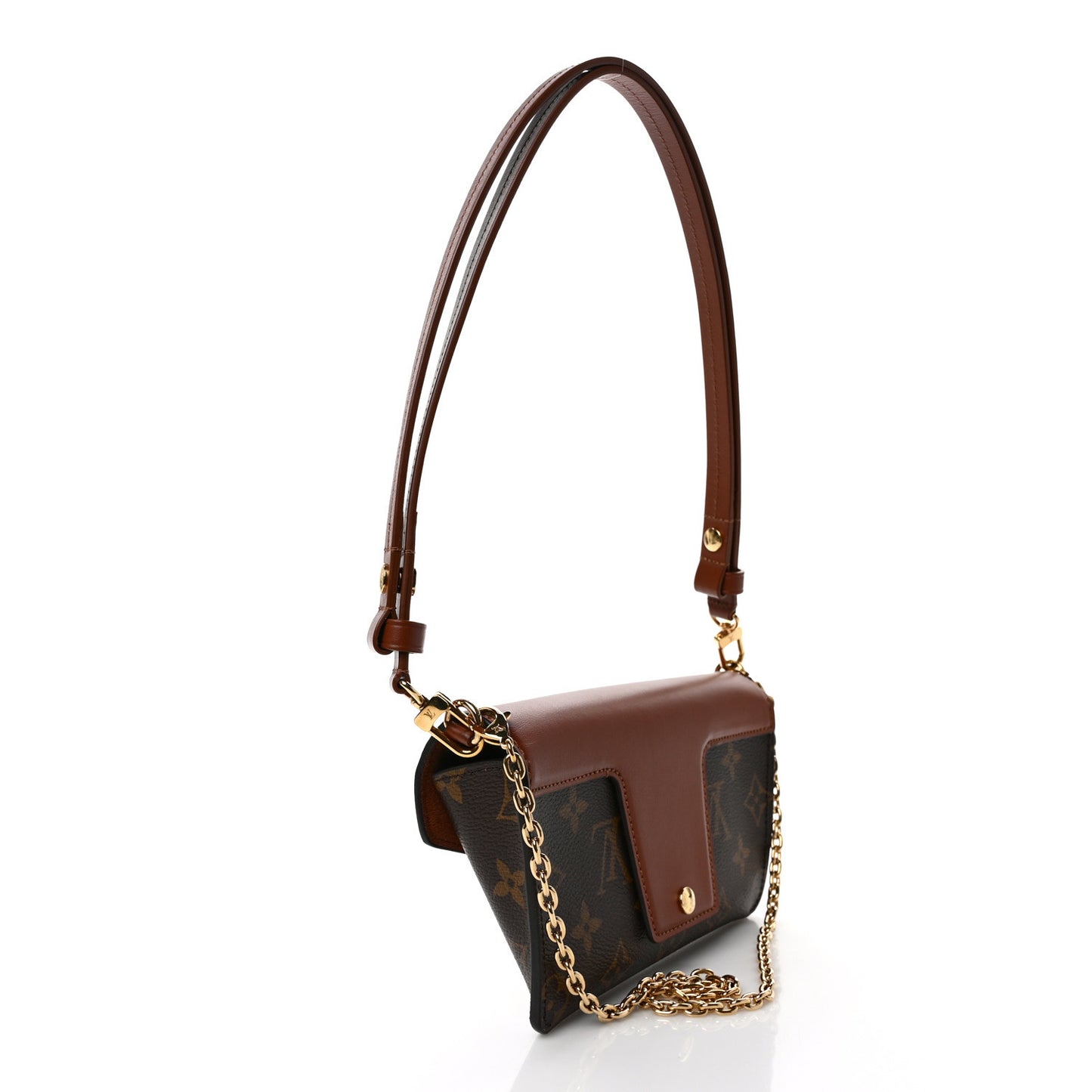 Monogram Padlock On Strap Caramel