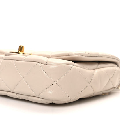 Chanel Lambskin Quilted Small CC Funky Town Flap Beige 10 of 10