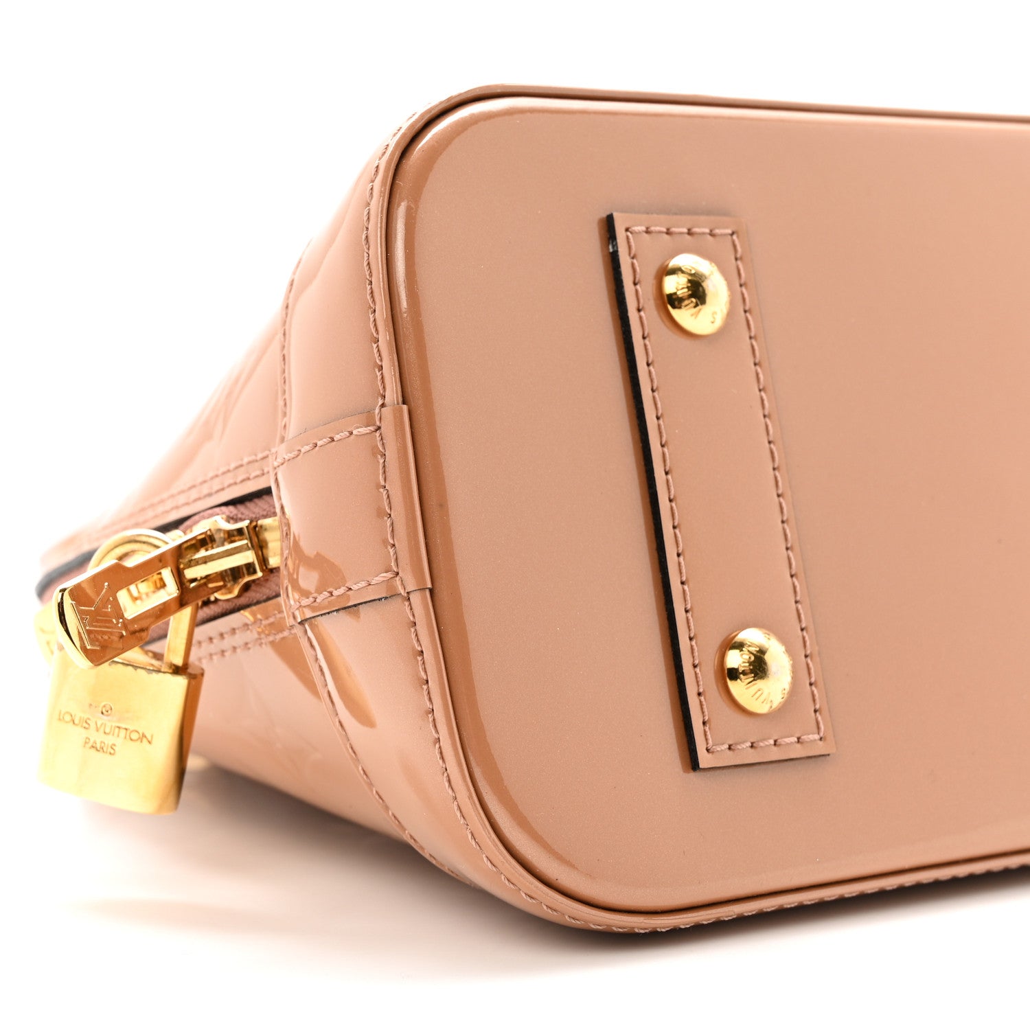 Louis Vuitton Vernis Alma BB Rose Velours 8 of 15