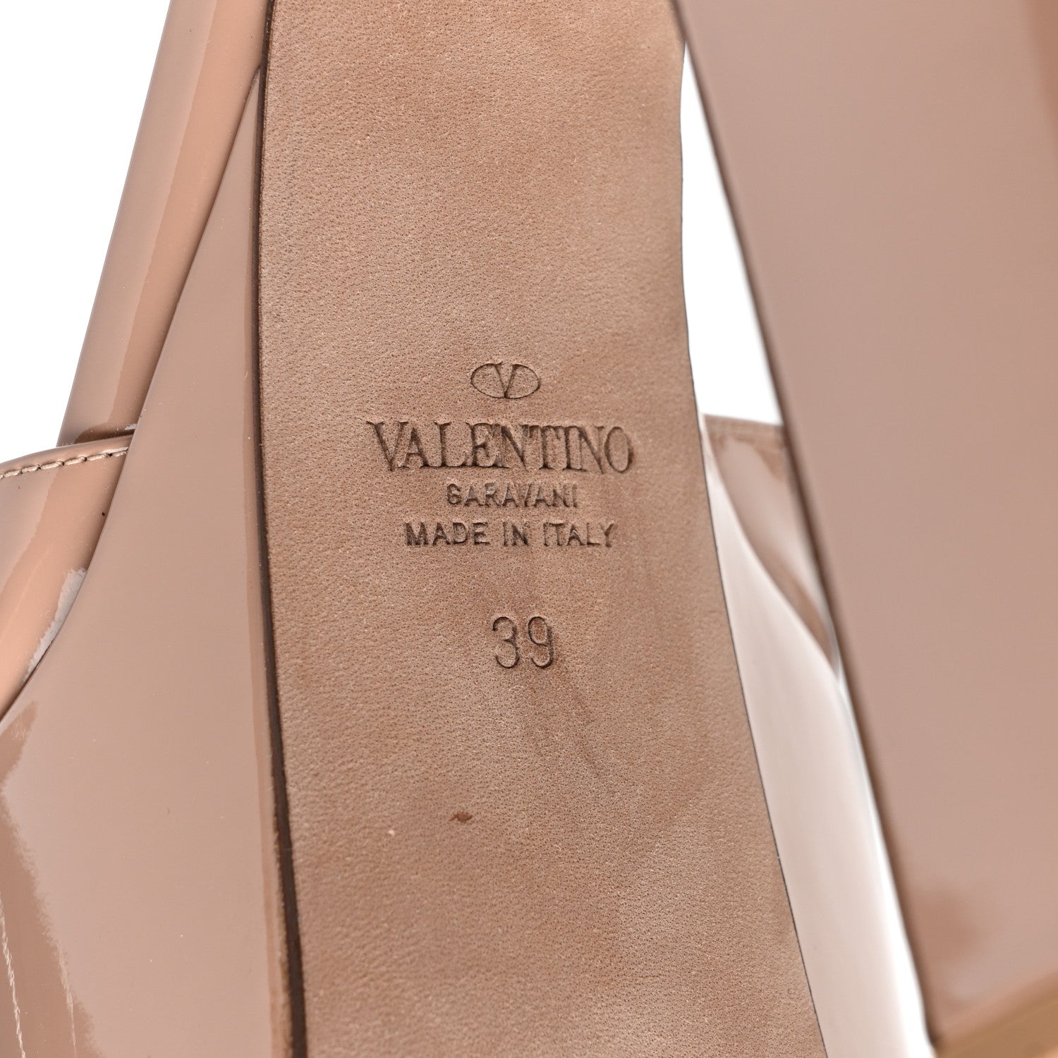 Valentino Garavani Patent Tan-Go 55/155mm Platform Sandals 39 Rose Cannelle 6 of 10