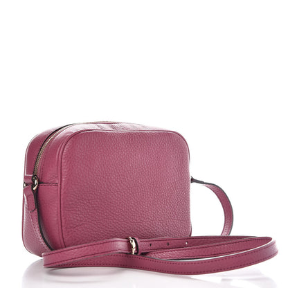 Gucci Pebbled Calfskin Small Soho Disco Bag Peonia Flower 3 of 9